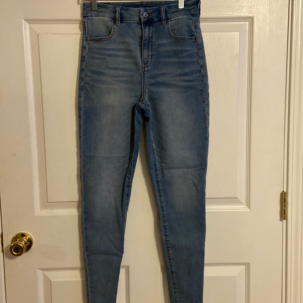 American eagle size 4 curvy super high rise jegging